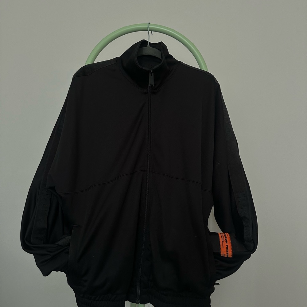 Heron Preston Black Bomber Jacket